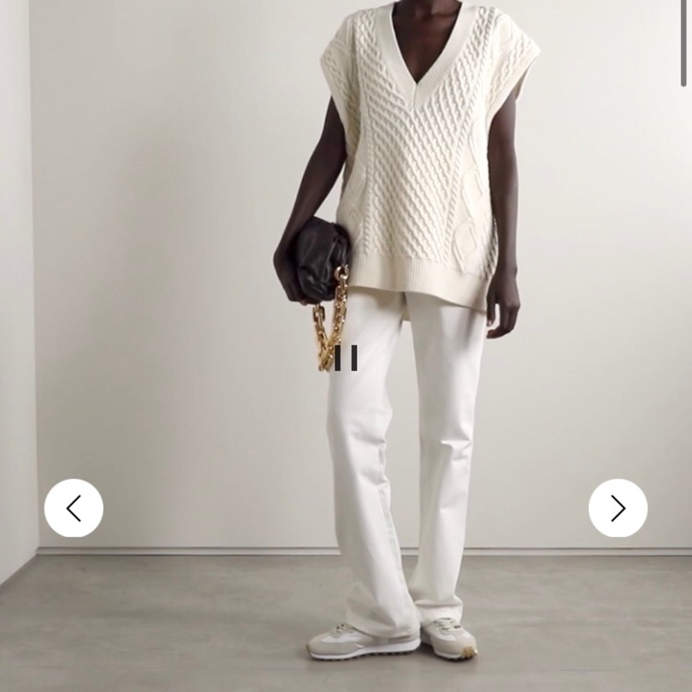 Cable knit wool tank XS/S